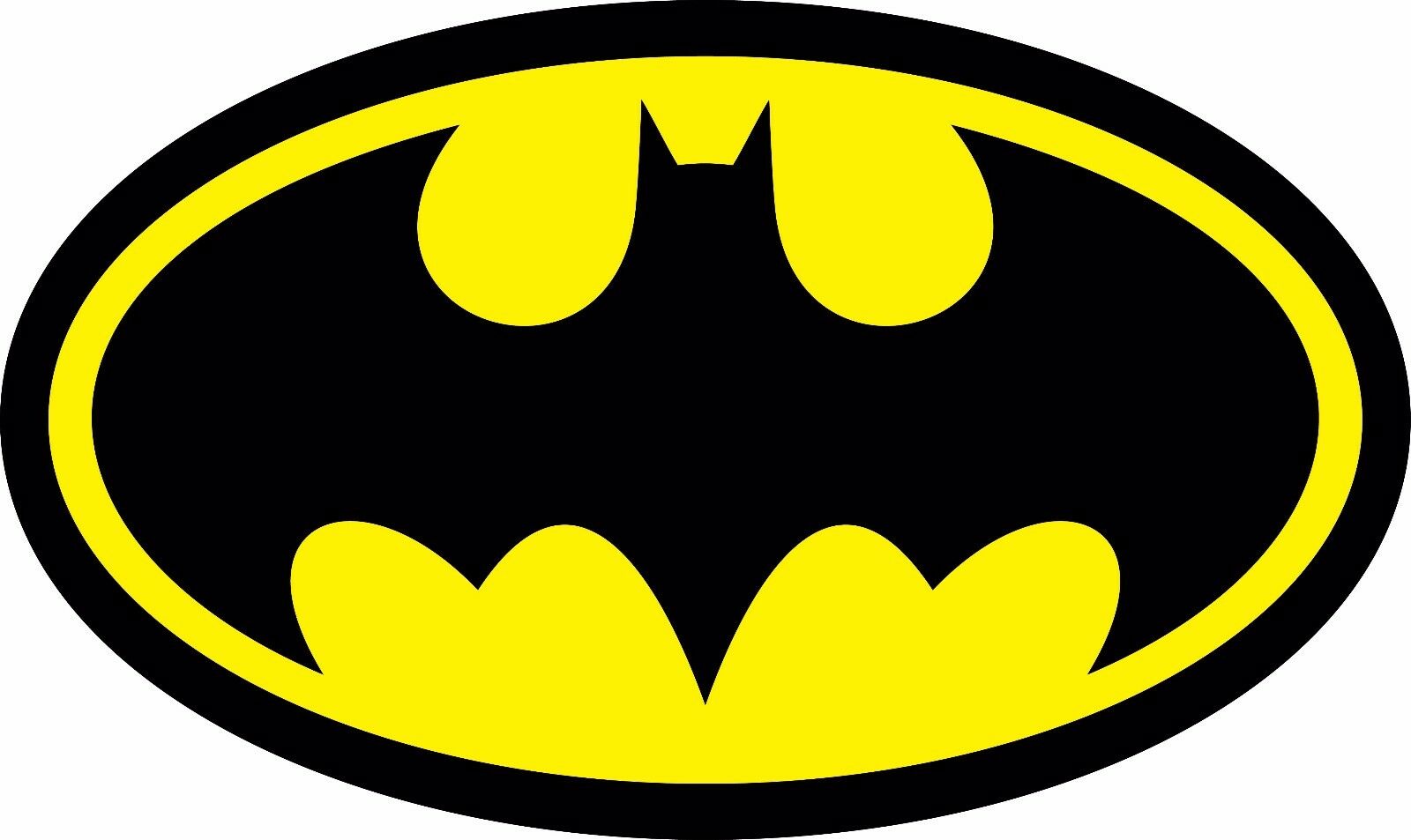 Diecut Vinyl Batman Logo Decal Sticker Comic Dark Knight Colored
