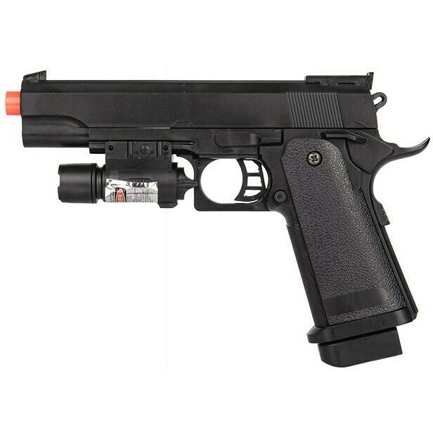 Full Size M1911 Spring Airsoft Pistol Hand Gun W/ Laser Sight 6mm Bbs Bb