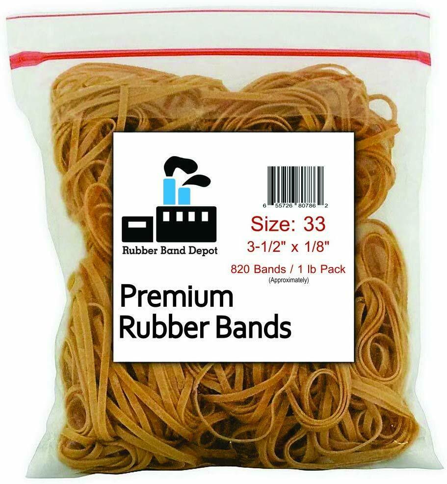 Premium Rubber Band Depot, Size 33, 3.5