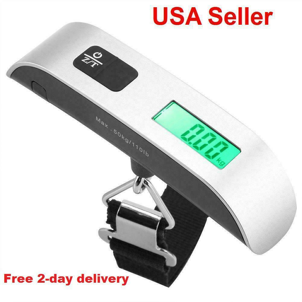 Handheld Portable Electronic Hanging Digital Luggage Travel Weight Scale 110lb