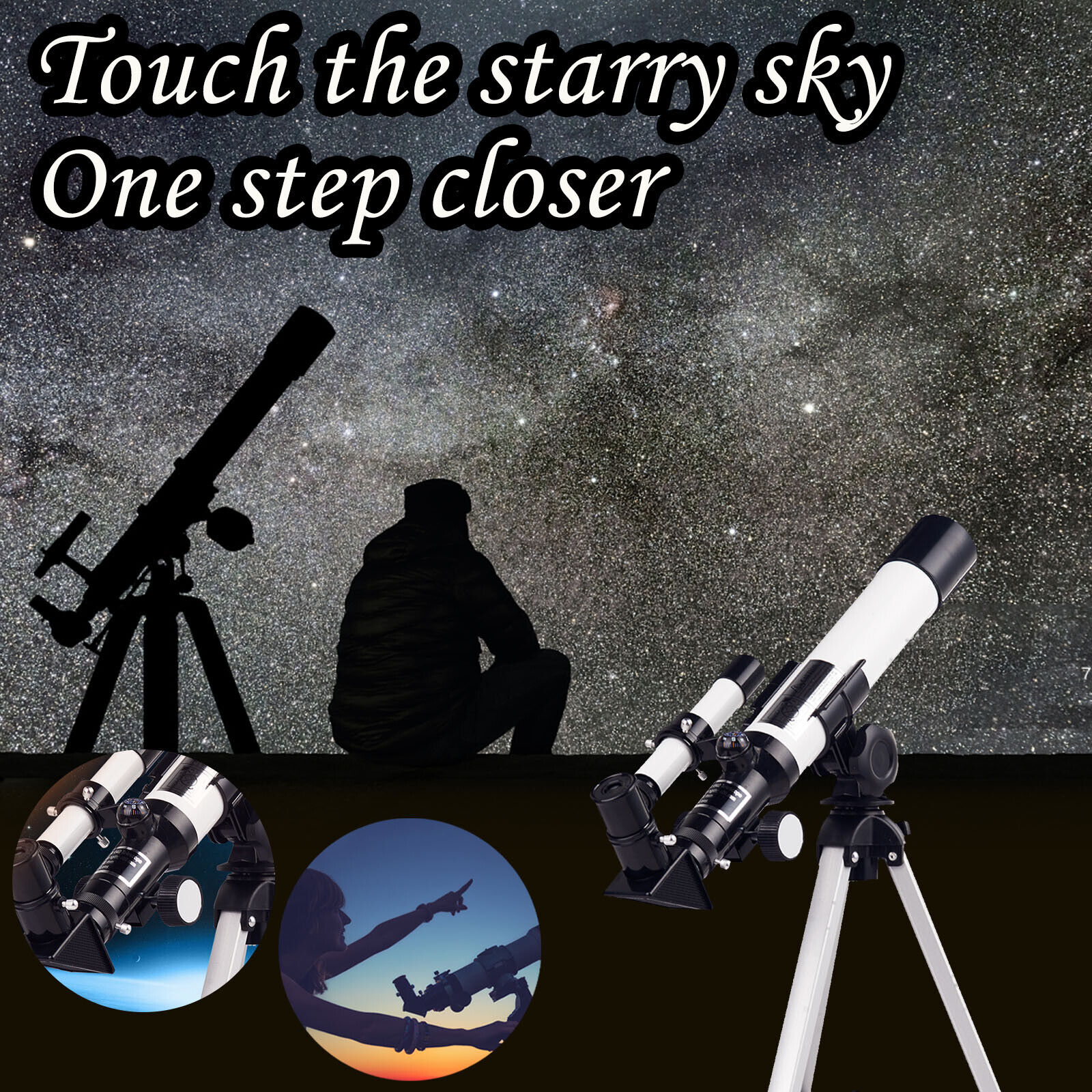 Observe To With High Astronomical Astronomy Telescope with Camera Attachment