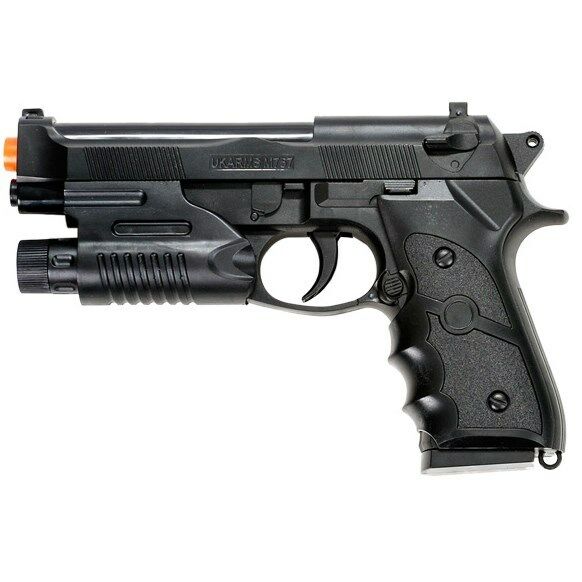 Airsoft Spring Hand Gun Pistol M9 92 Fs Beretta Air W/ Laser Sight 6mm Bb Bbs