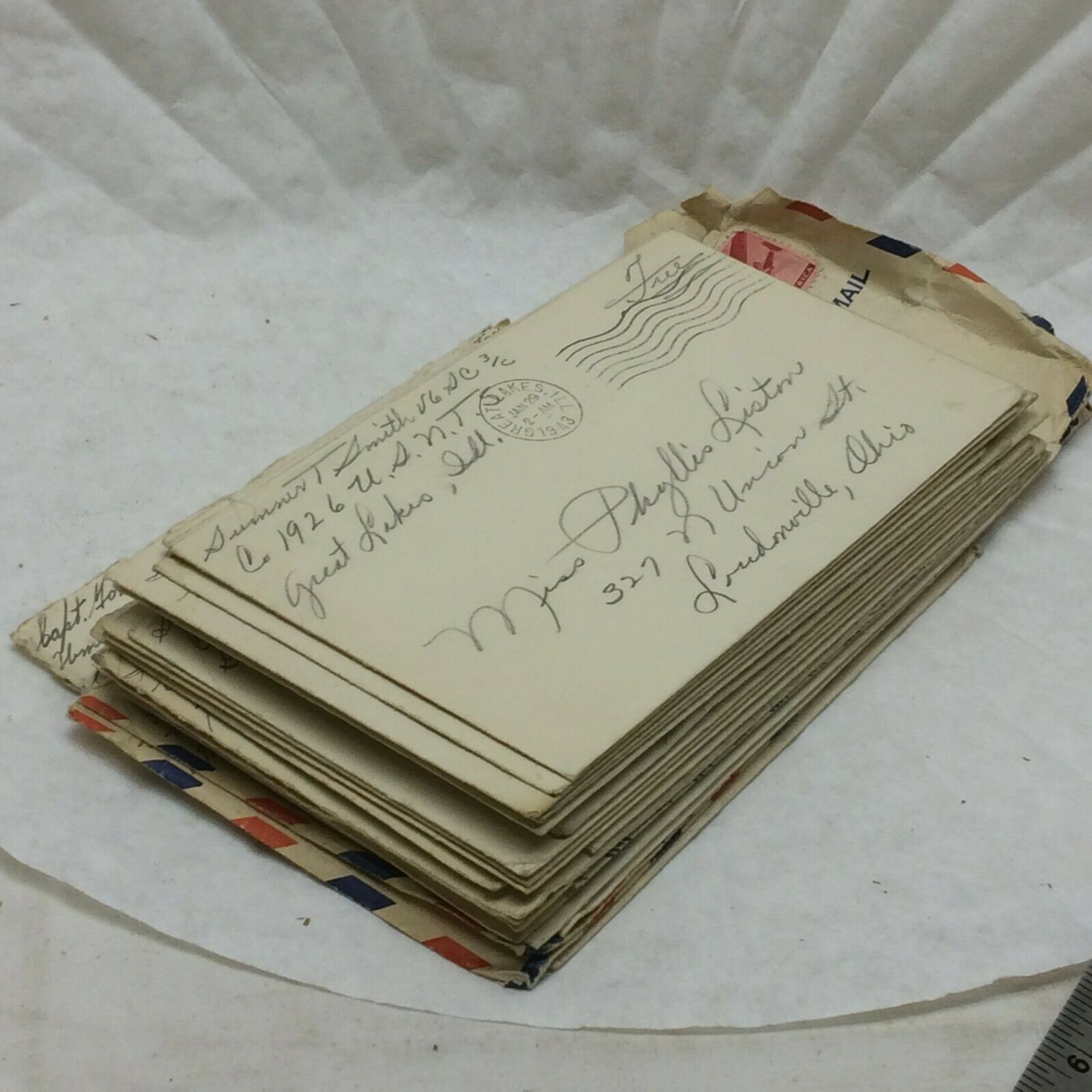 20 Vintage 1940's Correspondence Letters Wwii
