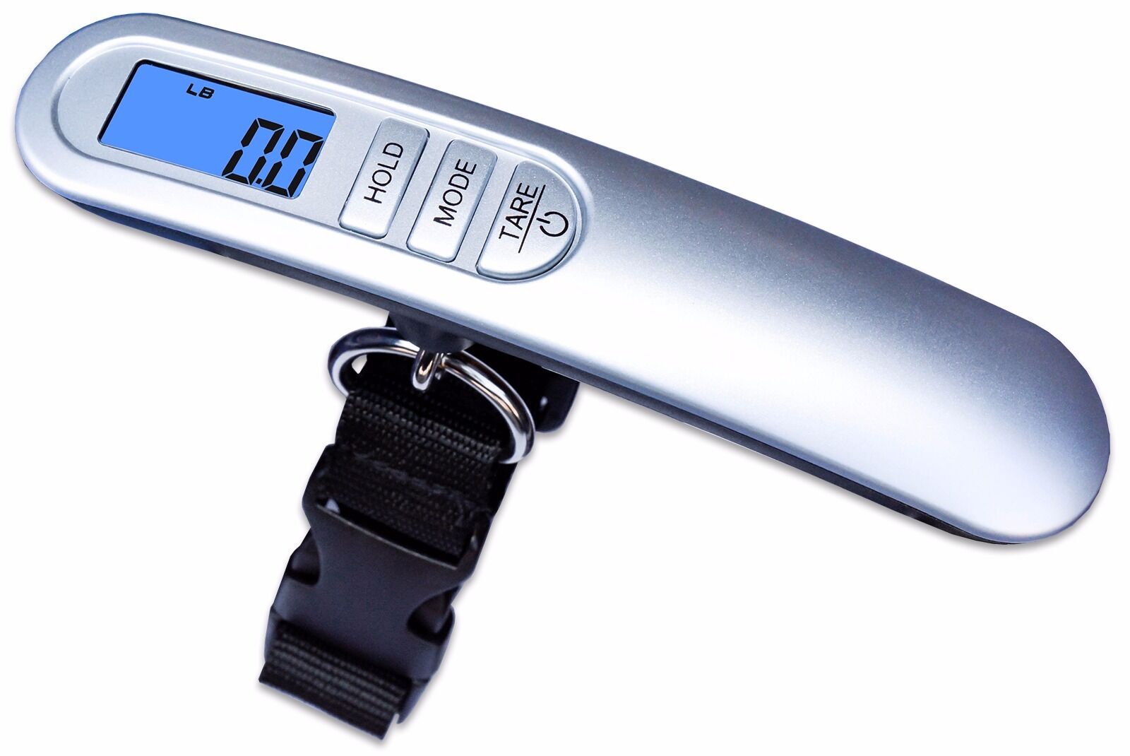 Weighmax HC110 Premium Universal Digital Luggage Scale, 110lb, Silver