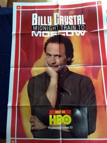 1989 Billy Crystal Vintage Authentic Poster Midnight Train Moscow Hbo Tv  rare