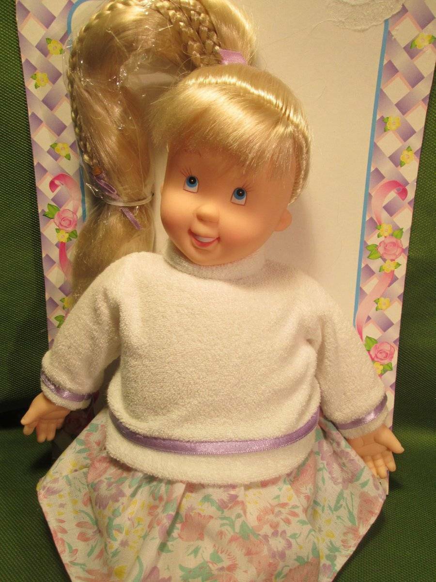 Doll ~ 18" Floppy Felicia Fabric Doll With Vinyl Head & Feet - Fischel New