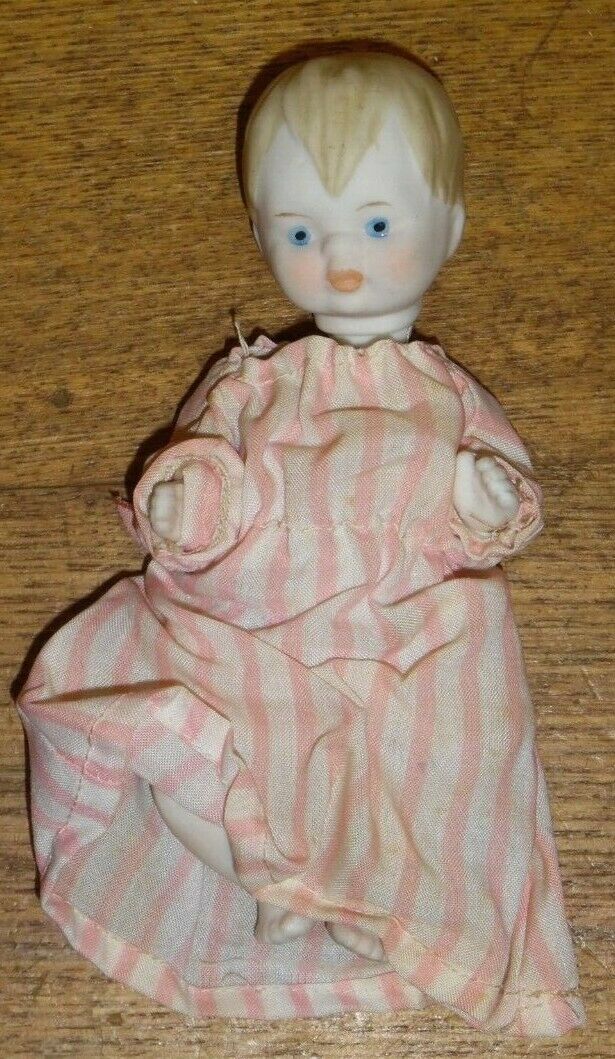 Vintage Shackman Ceramic Baby Doll - Made In Japan - Needs Tightened - 5 1/2