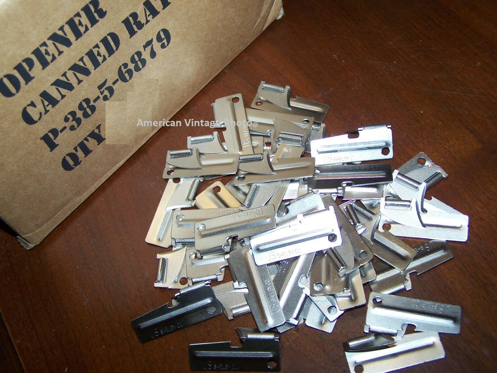 P38 Can Opener 100 Pack Shelby Usa F/ Military Army Usmc Mess Kit Scout Ration