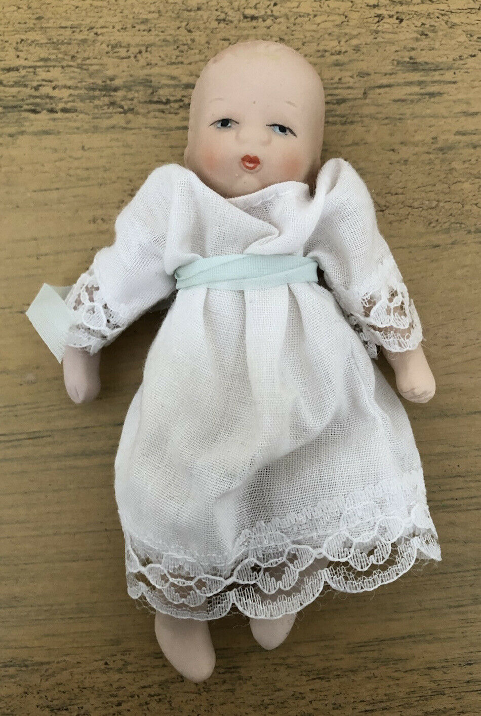 Vintage Bisque Doll Baby Padded Body Jointed Arms Legs